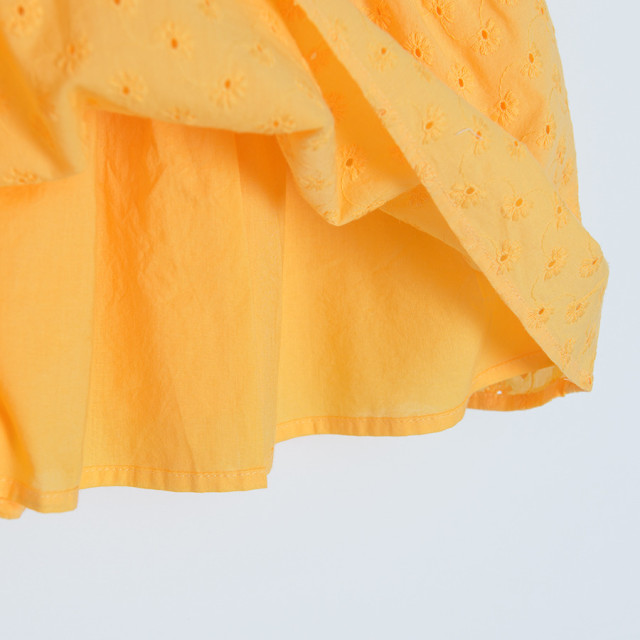 Рокля с къс ръкав, цвят: Жълт