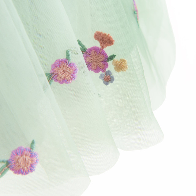 Рокля с къс ръкав, цвят: Зелен