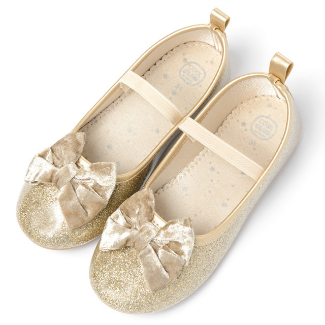 Балеринки, цвят: Златен