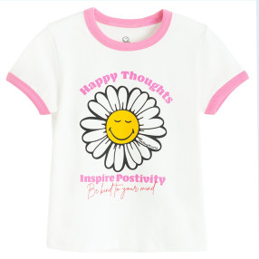 Тениска с къс ръкав SMILEY, цвят: Бял