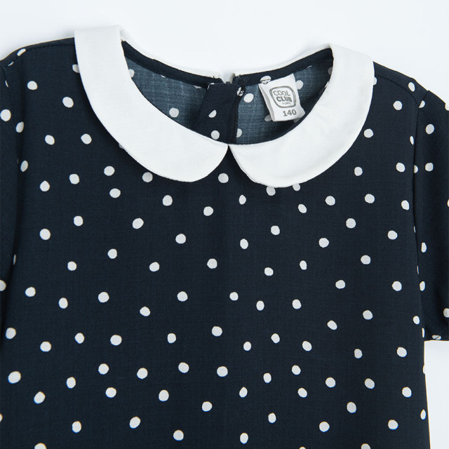 Рокля с къс ръкав, цвят: Морско син