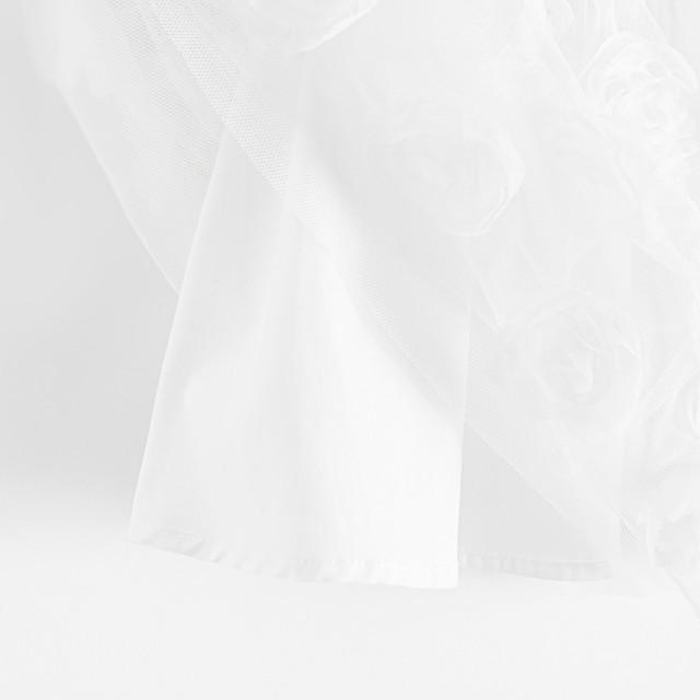 Рокля с къс ръкав, цвят: Бял