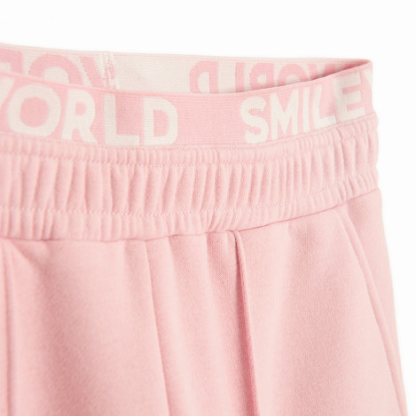 Спортен панталон SMILEY, цвят: Розов