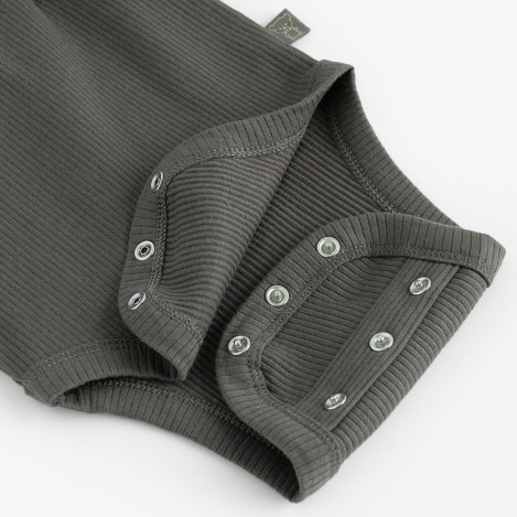 Боди с дълъг ръкав, цвят: Сив