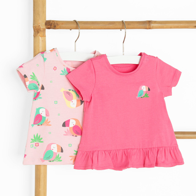 Блуза с къс ръкав 2бр., цвят: Микс