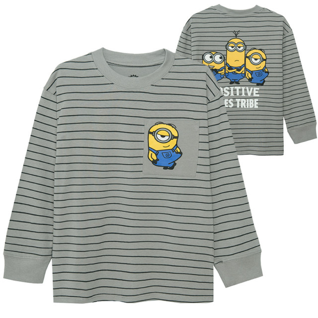 Блуза с дълъг ръкав MINIONS, цвят: Райе