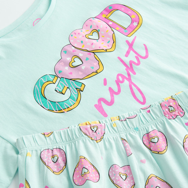 Пижама, цвят: Тюркоазен