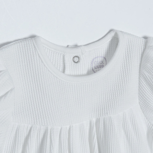 Блуза с къс ръкав, цвят: Бял