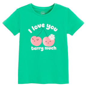 Тениска с къс ръкав, цвят: Зелен