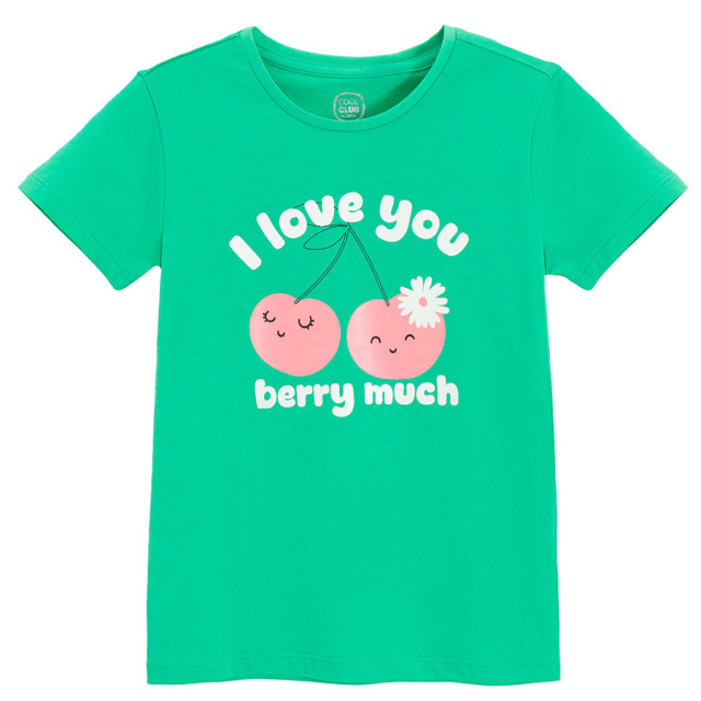 Тениска с къс ръкав, цвят: Зелен