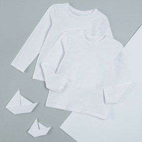 Тениска с дълъг ръкав 2бр., цвят: Микс