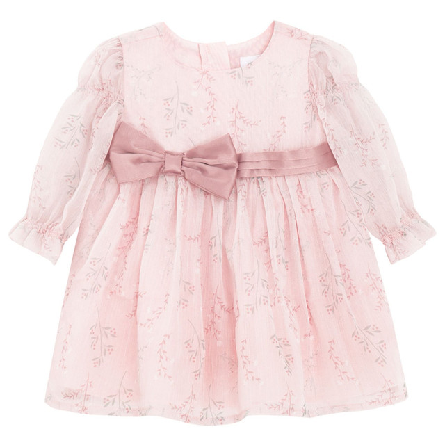 Рокля с дълъг ръкав, цвят: Розов