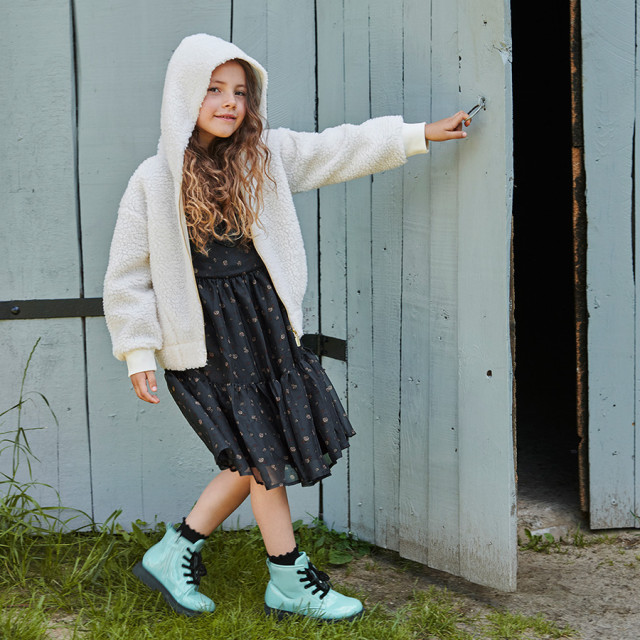 Високи обувки, цвят: Светло ментов