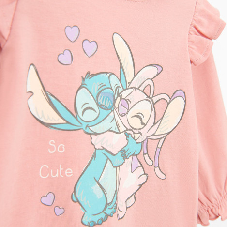 Блуза с дълъг ръкав LILO & STITCH, цвят: Розов