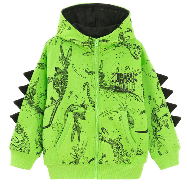 Суитчър JURASSIC WORLD, цвят: Зелен