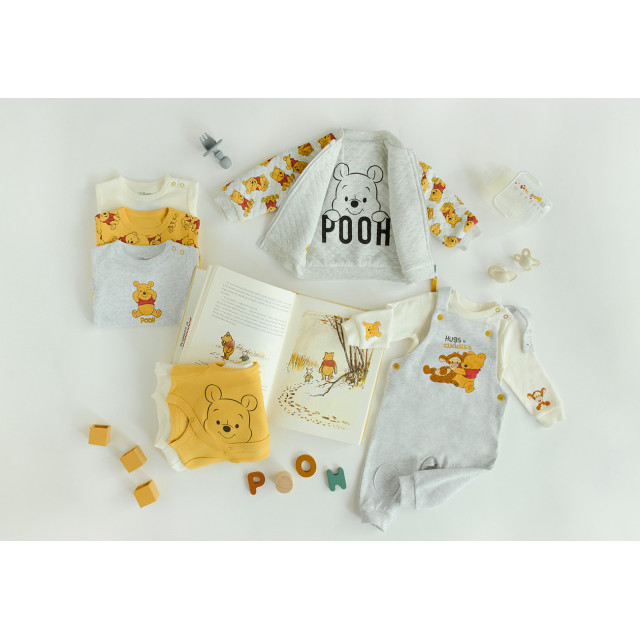 Блуза с дълъг ръкав WINNIE THE POOH, цвят: Сив меланж