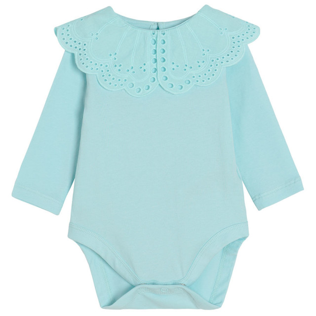 Боди с дълъг ръкав, цвят: Светло ментов