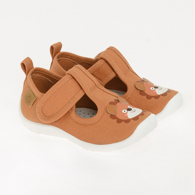 Пантофи, цвят: Тъмно бежов