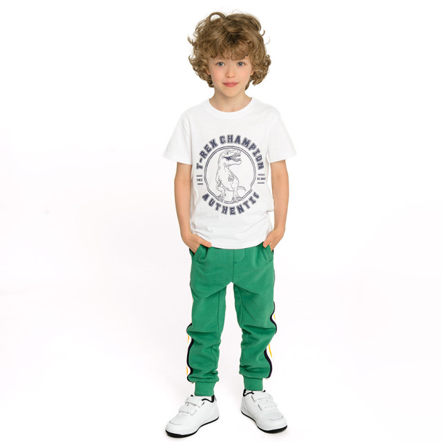 Тениска с къс ръкав, цвят: Кремав