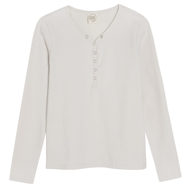 Блуза с дълъг ръкав, цвят: Екрю