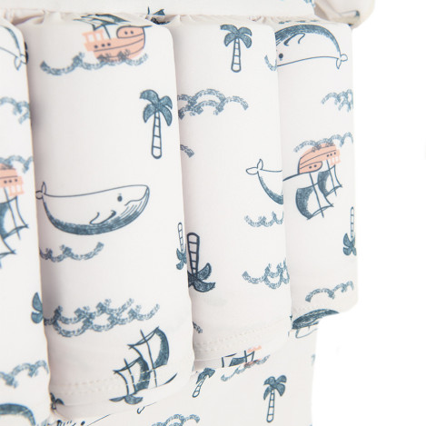 Пливни гащеризони, цвят: Бял