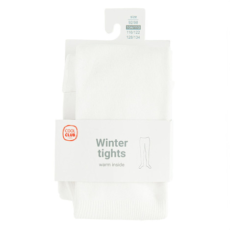 Зимни чорапогащи, цвят: Бял