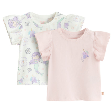 Блуза с къс ръкав 2бр., цвят: Микс