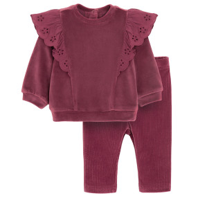 Комплект, цвят: Червен