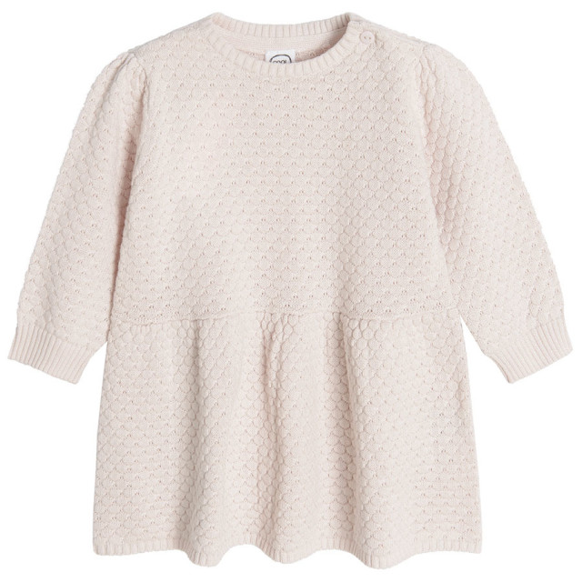 Рокля с дълъг ръкав, цвят: Светло бежово