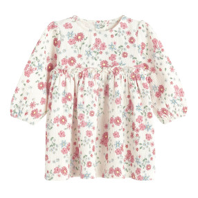 Рокля с дълъг ръкав, цвят: Бежов