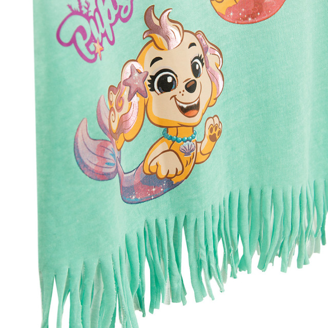 Блуза с къс ръкав PAW PATROL, цвят: Тюркоазен