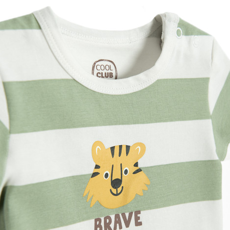 Боди с къс ръкав, цвят: Бял