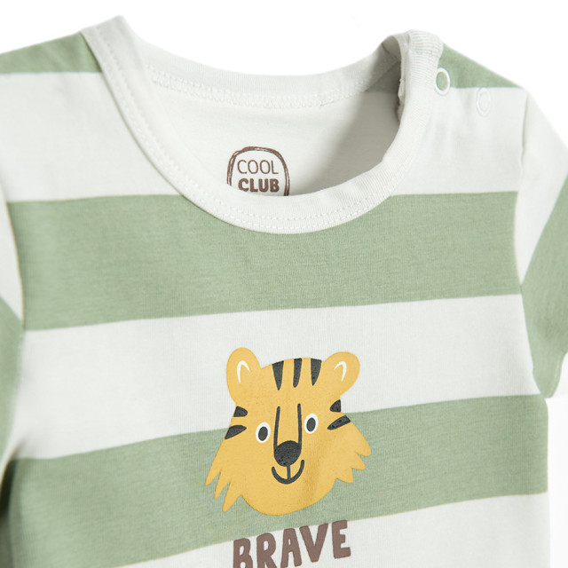 Боди с къс ръкав, цвят: Бял