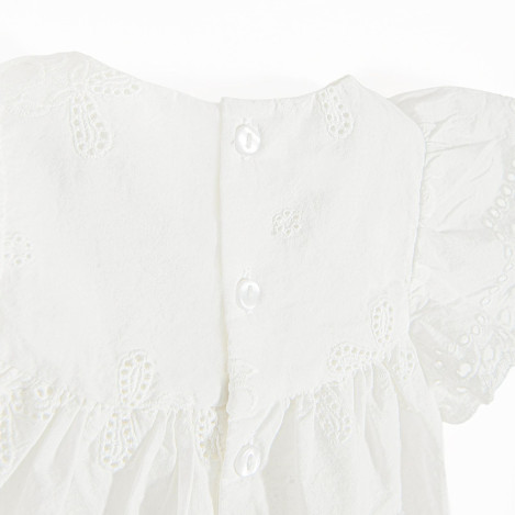 Боди с къс ръкав, цвят: Бял