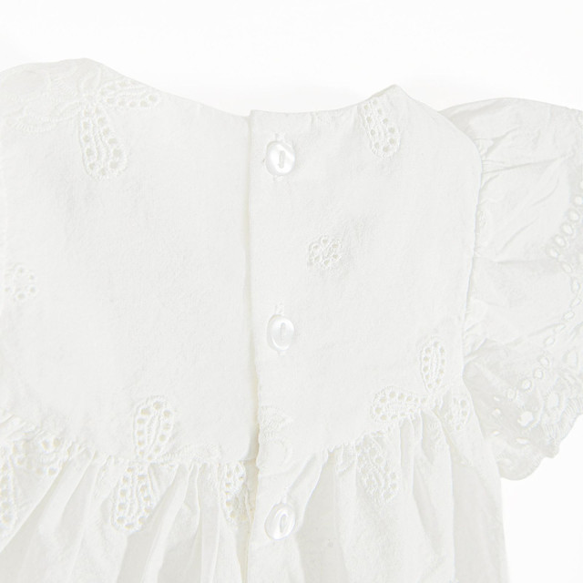 Боди с къс ръкав, цвят: Бял