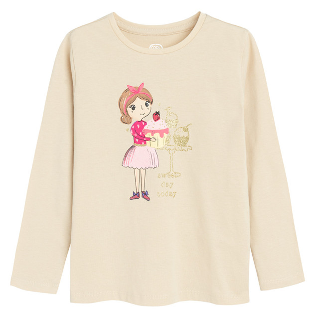 Тениска с дълъг ръкав 3бр., цвят: Микс