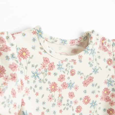 Боди с къс ръкав, цвят: Бял