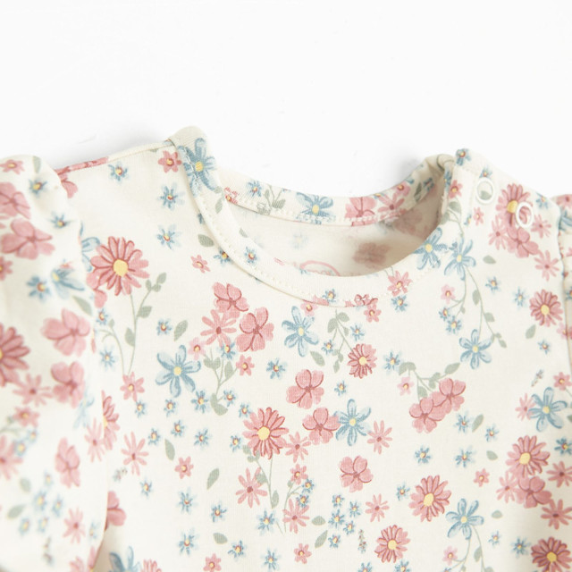 Боди с къс ръкав, цвят: Бял