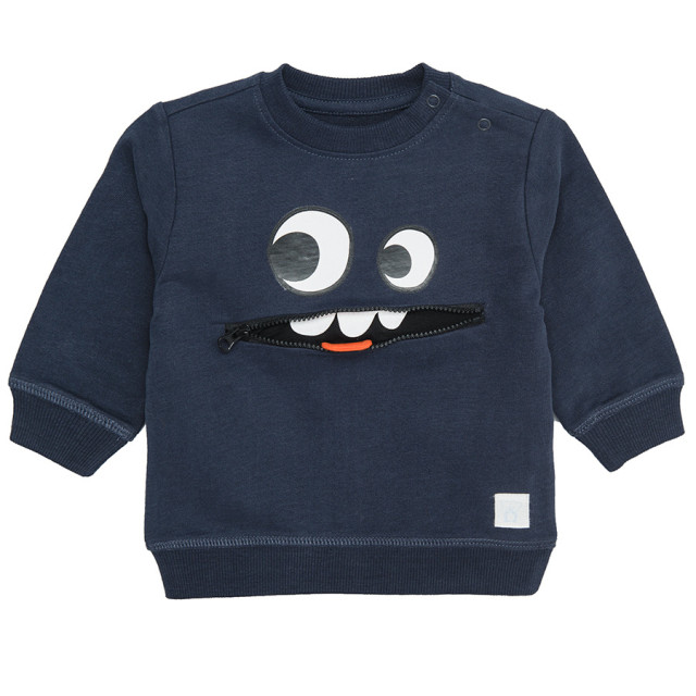 Блуза с дълъг ръкав, цвят: Морско син