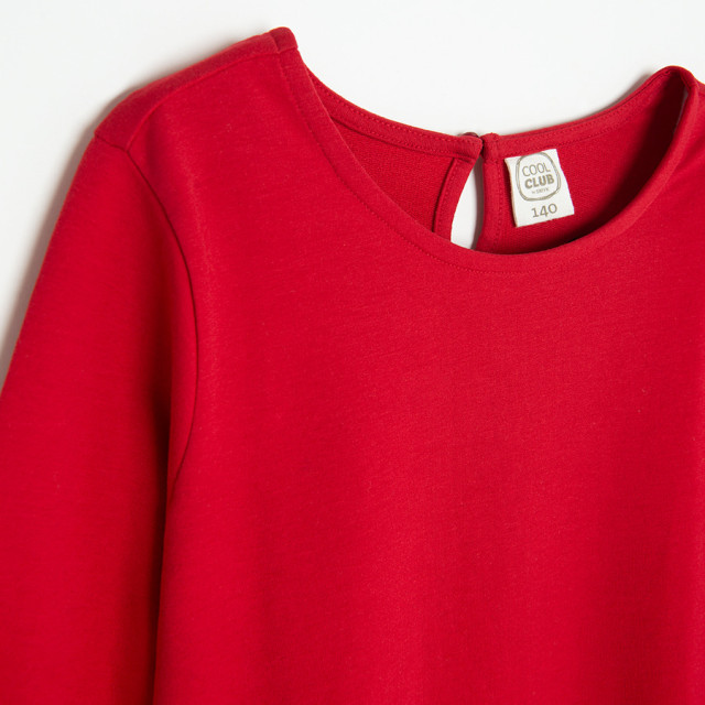 Рокля с дълъг ръкав, цвят: Червен