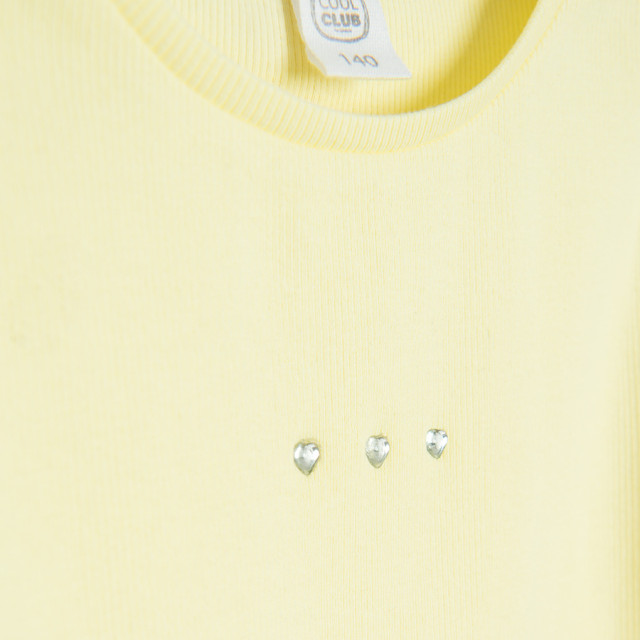 Блуза с къс ръкав, цвят: Жълт