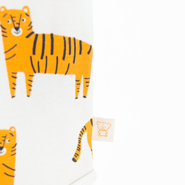 Боди с къс ръкав, цвят: Кремав