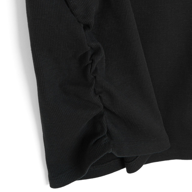 Рокля с къс ръкав, цвят: Черен