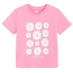 Тениска с къс ръкав, цвят: Розов