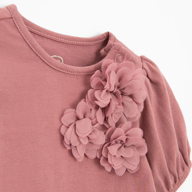 Боди с къс ръкав, цвят: Кафяв