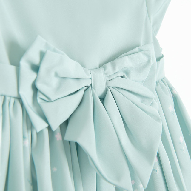 Рокля с къс ръкав, цвят: Зелен