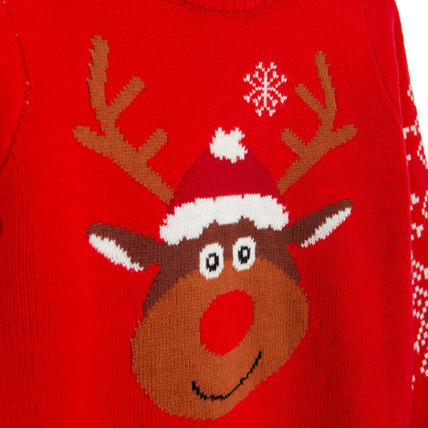 Пуловер, цвят: Червен