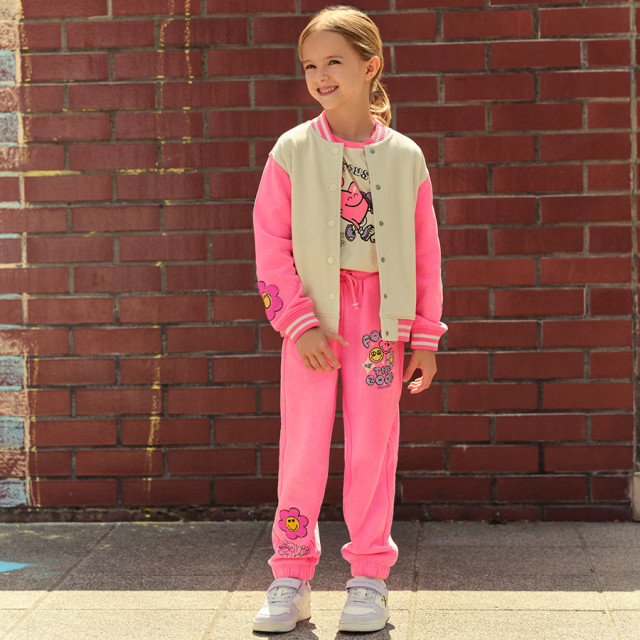 Спортен панталон SMILEY, цвят: Цикламен