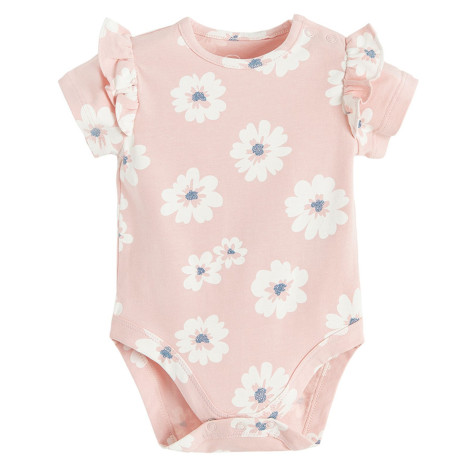 Боди с къс ръкав, цвят: Розов