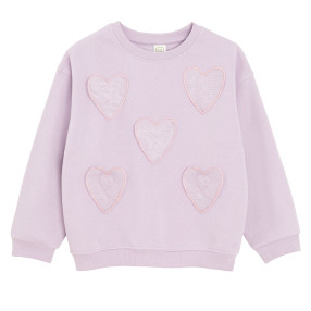 Блуза с дълъг ръкав, цвят: Виолетов